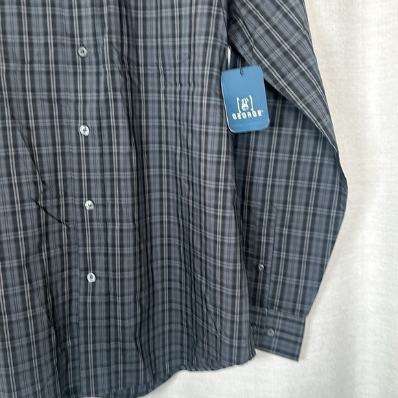 GEOGE BRAND BUTTON DOWN STRETCH SIZE(L) - Picture 3 of 6